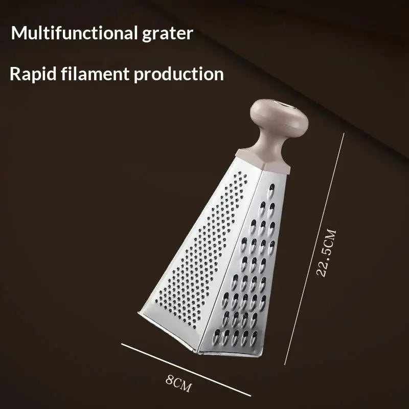 Stainless Steel 4-Sides Multi-function Vegetable Slicer Kitchen Tool Qme Beige