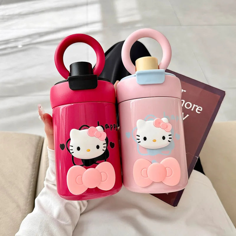 Hello Kitty Stylish Insulated Cup Cute Large-capacity Girls Dual-use Qme