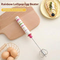 Household Semi-automatic Egg Beater Stainless Steel Cream Manual Qme A