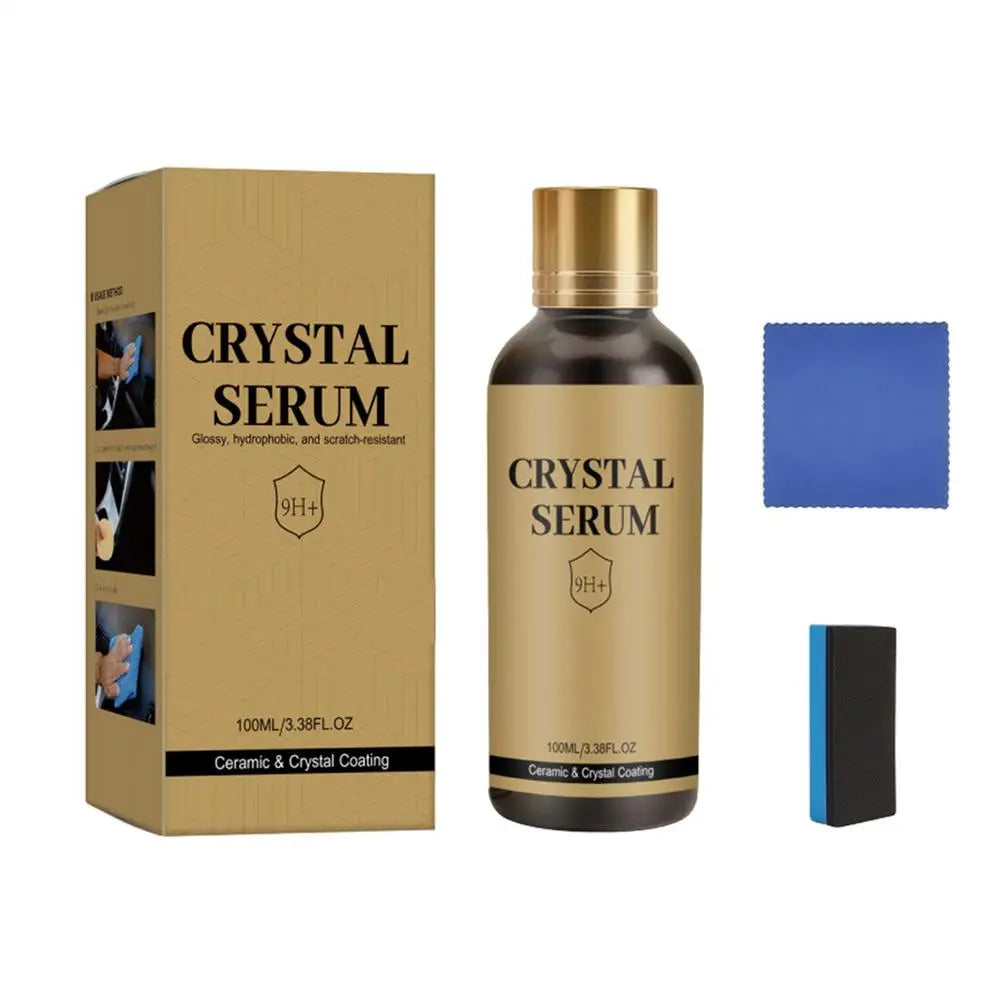 Car Ceramic Coating 100ml High Shine Cleaning Solution Kit Car Paint Protection Liquid for Vehicles Trailer RV Automotive Sedan Qme 100ml