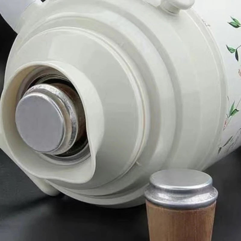 2Pcs Safe Durable Vacum Flask's Cork Plug Wood Thermos Stopper Sealed Lid Cap Bottle Cork Plug Replace Kettle Accessories Tool Qme