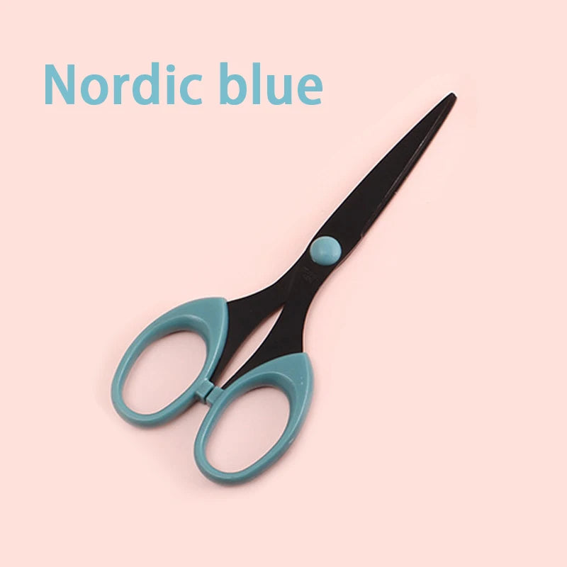 1 pc/set Stainless Steel Ultra Sharp Blades and Comfort Grip Handles Scissors - For Office, Home, School, Sewing, And Crafts Qme blue