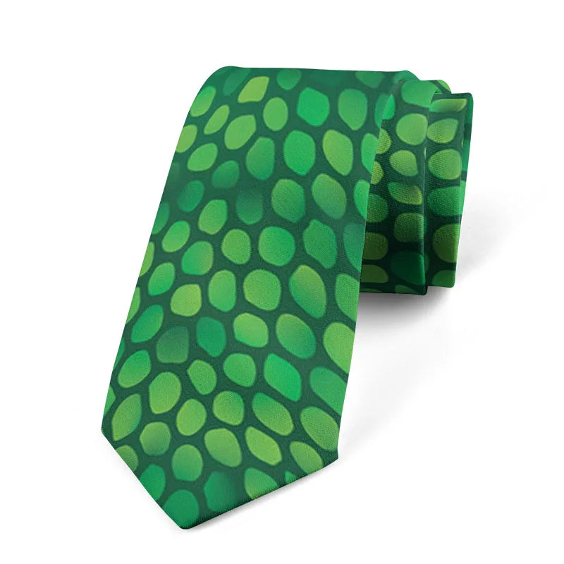 Leopard Snake Sexy Novelty Printed Tie Fashion Casual Creative Men's Qme style7
