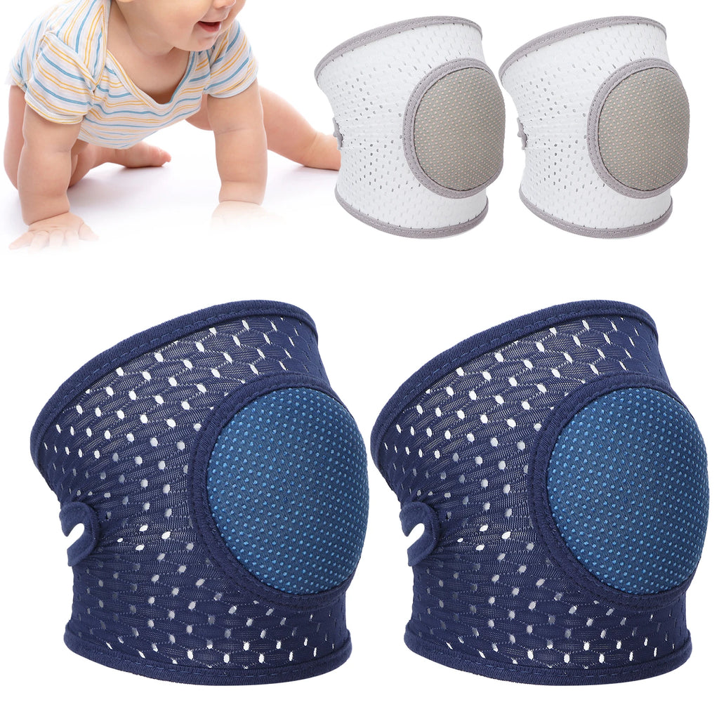 Baby Crawling Pads Soft Cotton Elastic Unisex Prevent Slip Infant Knee Cover Baby Knee Protectors Crawling Knee Pad Qme