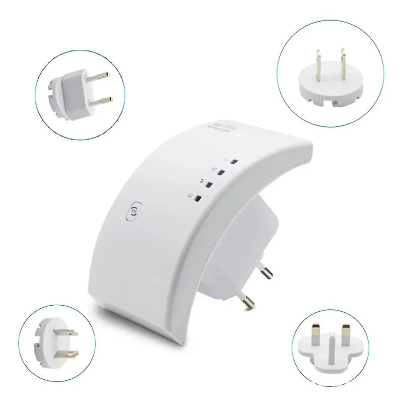 Wireless Wifi Repeater Wifi Range Extender 300Mbps Network Wi fi Amplifier Signal Booster Repetidor Wifi Access Point Qme