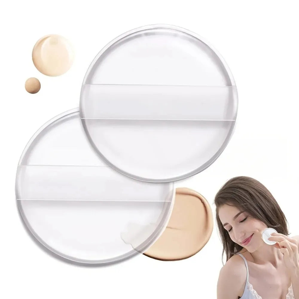 Transparent Silicone Makeup Sponge Non Absorbent Reusable Foundation Qme