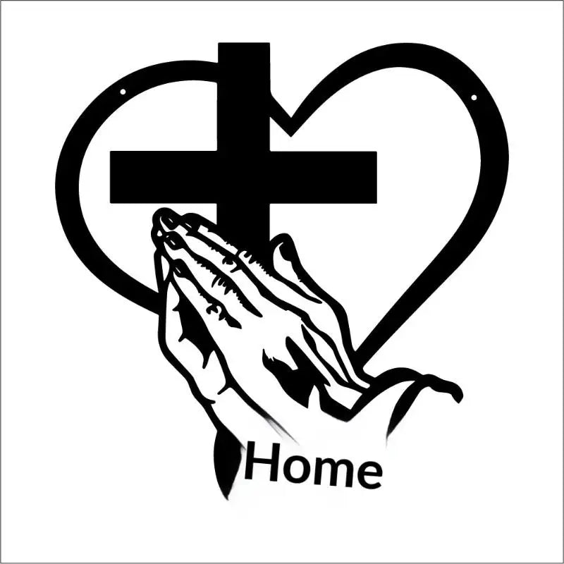 1Pcs Metal Cross Sign Wall Art Decoration Easter Thanksgiving Wall Hanging Decoration,Office Living Room Wall Decor Room Decor Qme