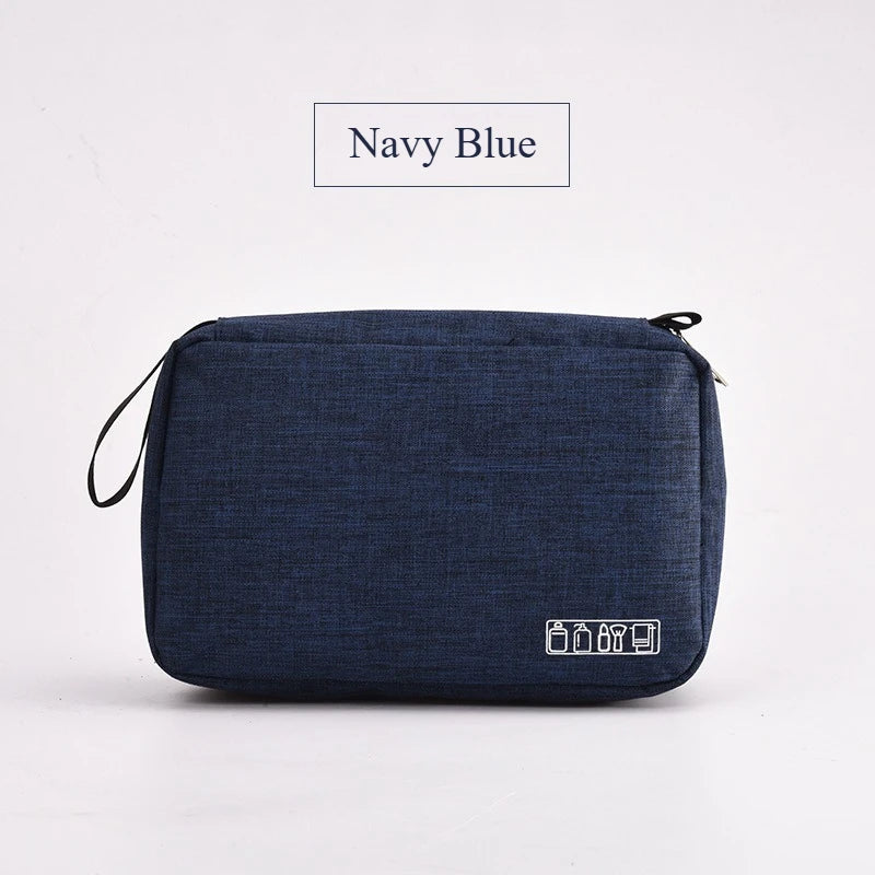 A Men Portable Hanging Wash Storage Bag Waterproof Large Capacity Cosmetic Organizer Travel Shaving Skincare Accessories Bag Qme Shangqing