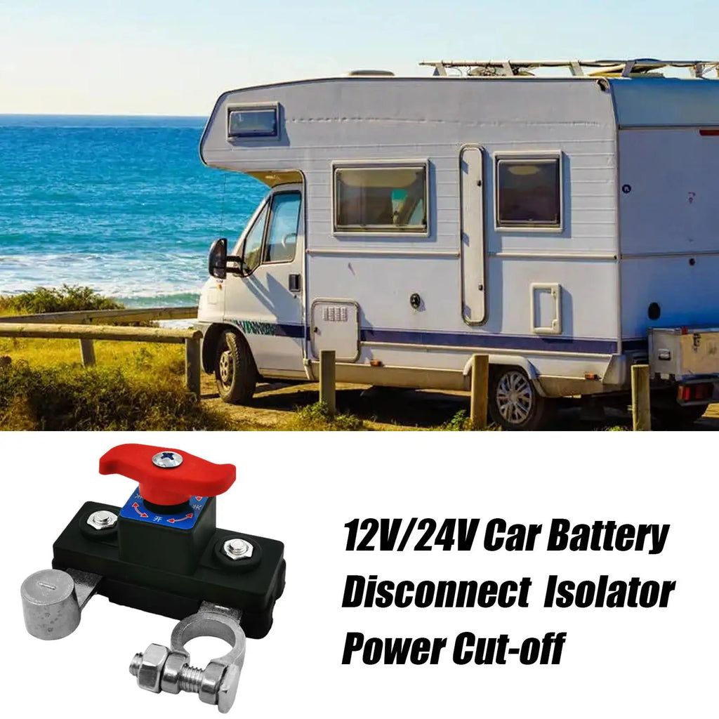 Battery Disconnect Control 12V 24V Car Battery Quick Disconnect Control Automotive Terminal Heavy Duty Accessories for Motorboat Qme