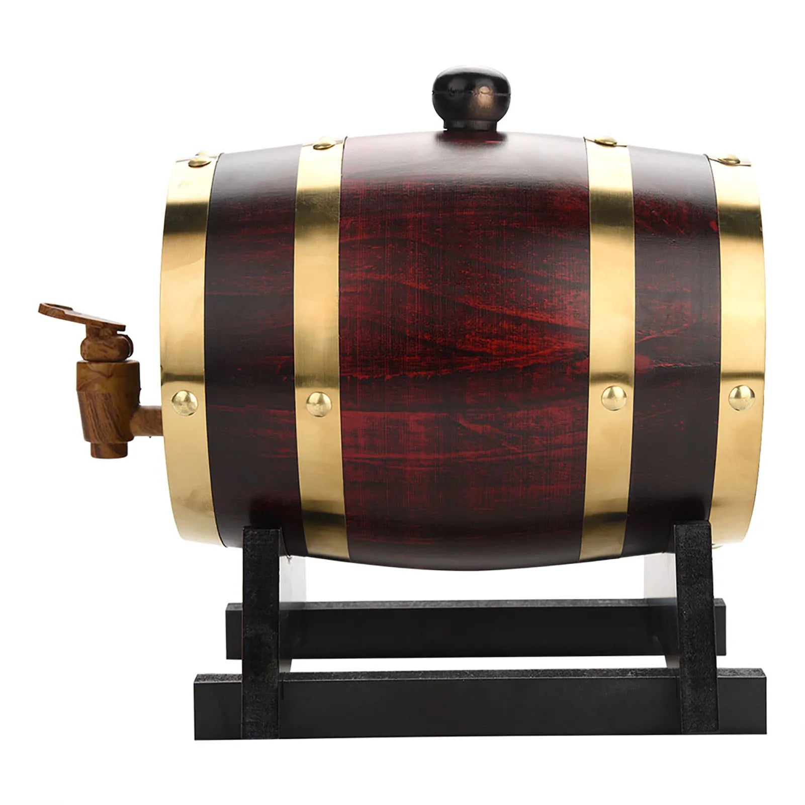 Barrel for Beer Oak Timber Wine Barrel Vintage Wood Oak Timber Wine Barrel for Beer Whiskey Rum Port Vintage 1.5/3/5/10L Qme