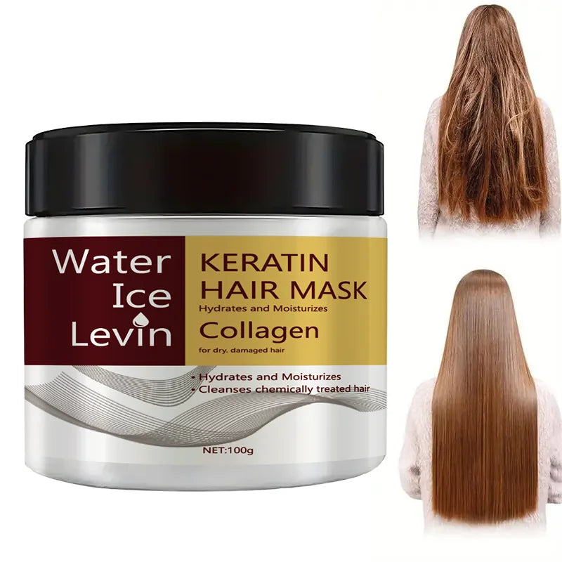 Keratin Collagen Hair Mask Dual Oil Control Moisturizer Conditioner Soft Smooth Frizz Damaged Repair Revitalize Hair Care Qme