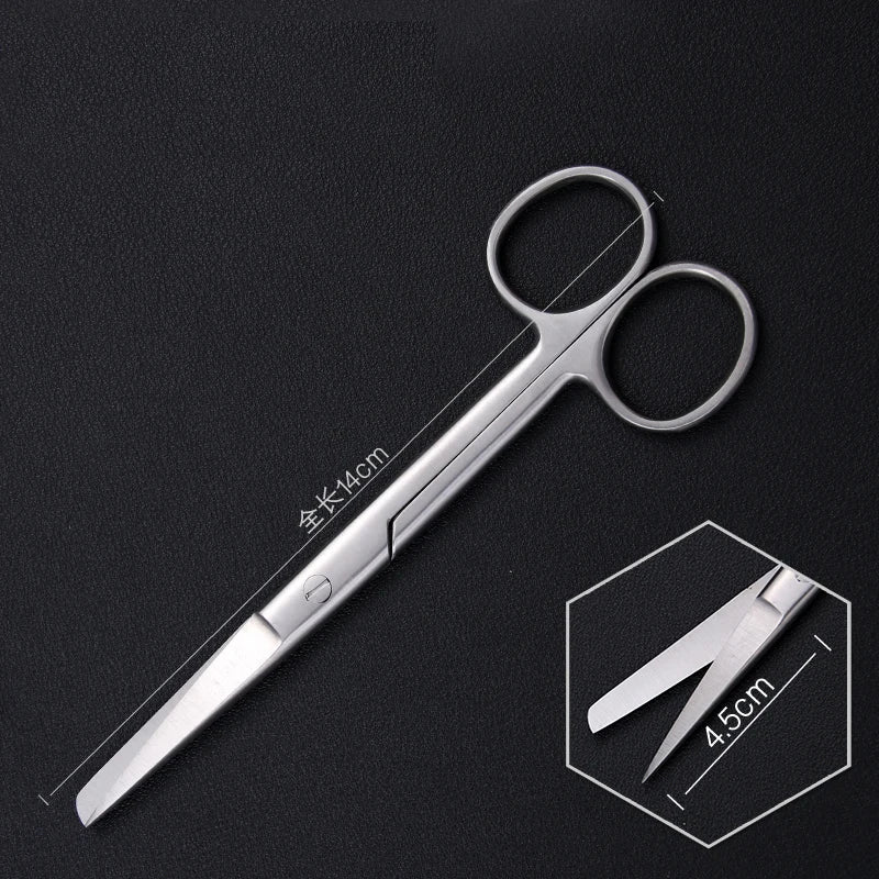 Remove Suture Scissors Medical Trimming Crescent Notch Straight Head Qme