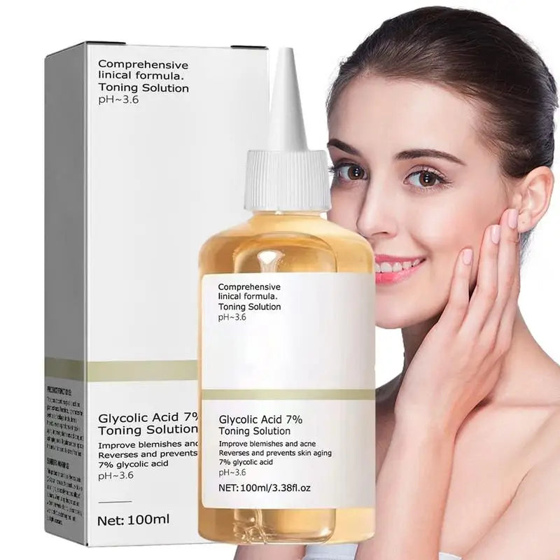 Glycolic Acid 7% Toning Solution Ordinary Acne Remover Lifting Firming Wrinkles Glowing Facial Skin Care Glycolic Acid Toner Qme 100ml China Mainland