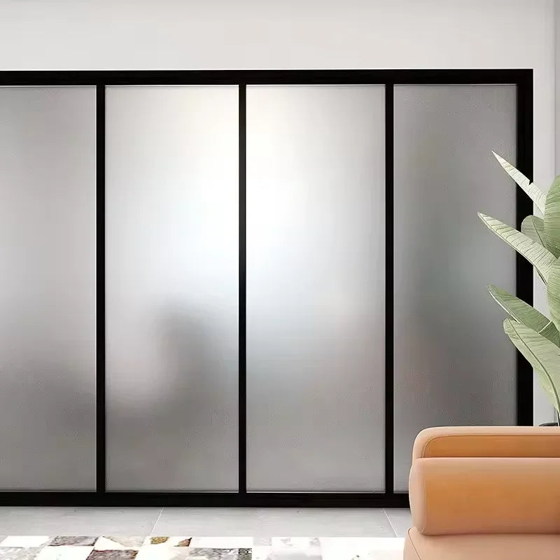 45cm Frosted Glass Window Stickers Static Cling Film Sun Blocking Opaque Covering Decals for Bathroom Decor Privacy Protection Qme