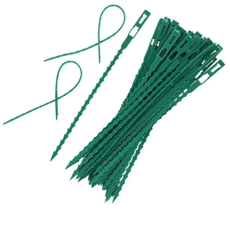 Adjustable Plastic Plant Cable Ties Reusable Garden Tree Climbing Qme