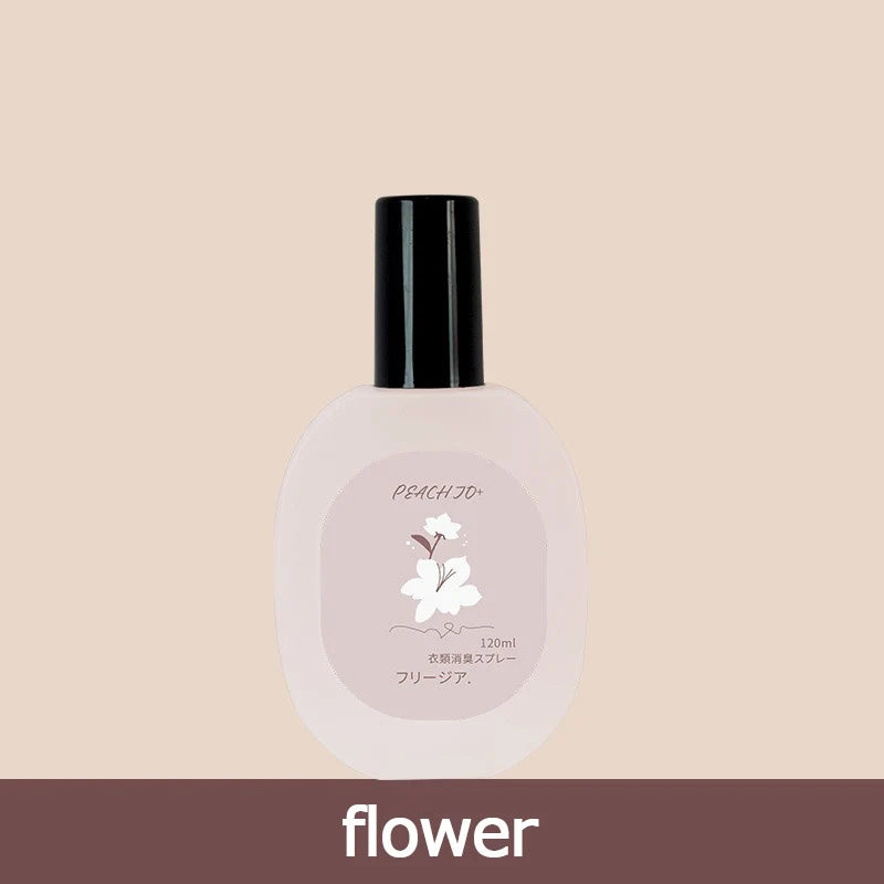 Fruit Pear Peach Grape Fragrance Clothing Deodorizer Spray Lasting Light Fragrance Deodorants Perfume Air Freshener Liquid 120ml Qme flower