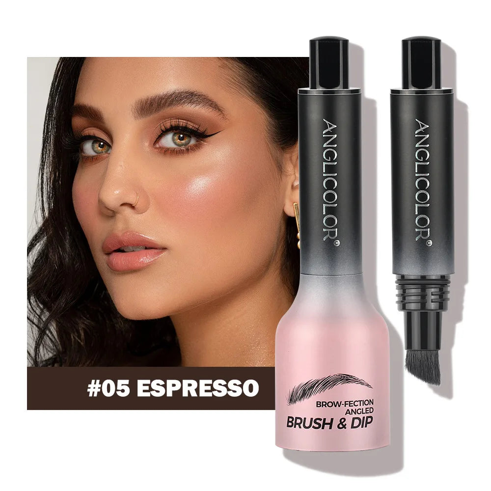 4 Colors Eyebrow Pen Waterproof 4 Fork Tip Eyebrow Tattoo Pencil Cosmetic Long Lasting Natural Dark Brown Liquid Eye Brow Pencil Qme C-05