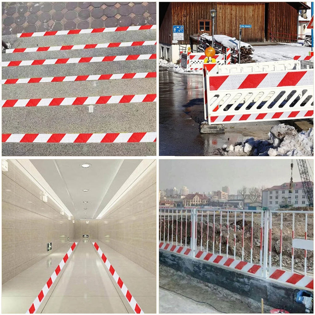 Reflective Safety Warning Tape Self Adhesive Shining Twill Printing for Car Warning Reflective Tape Qme