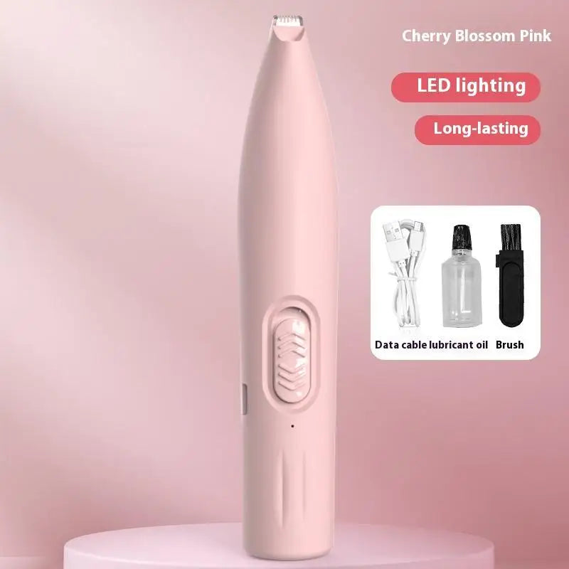 USB Rechargeable Pet Foot Grooming Razor Hair Trimmer Dog Cat Qme A2