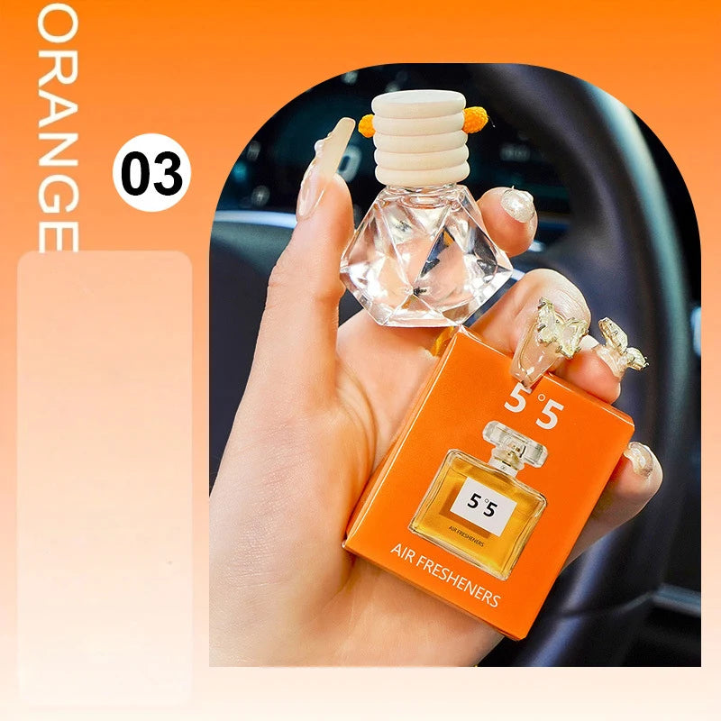Car Hanging Air Freshener Long Lasting Fragrance Odor Eliminator Qme 03 ORANGE