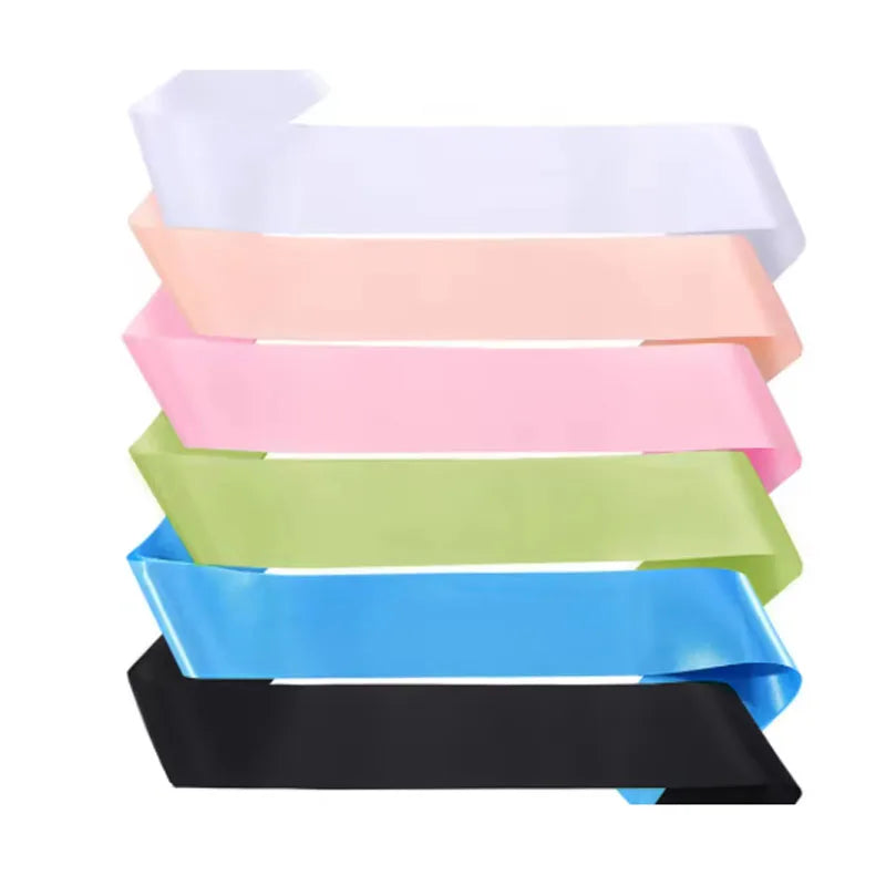 Blank Satin Sash Plain Party Event Diy Own Wedding Bachelorette Qme