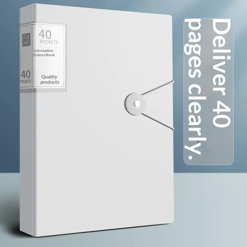 PP Transparency Waterproof Insert Brochure 60 100 Pocket A4 File Qme White 60 Pocket