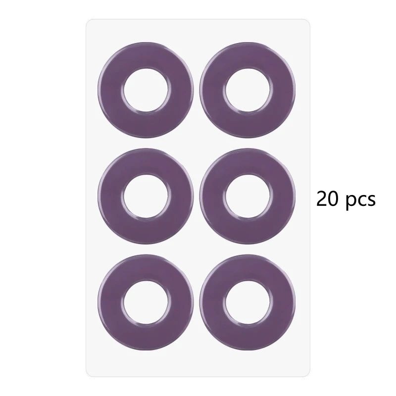 6 Patch/Pcs Gel Round Corn Patch High Heels Anti-Wear Foot Soft Pads Gel Material Wear-Resistant Washable Reusable Corn Patches Qme Purple 20pcs China Mainland