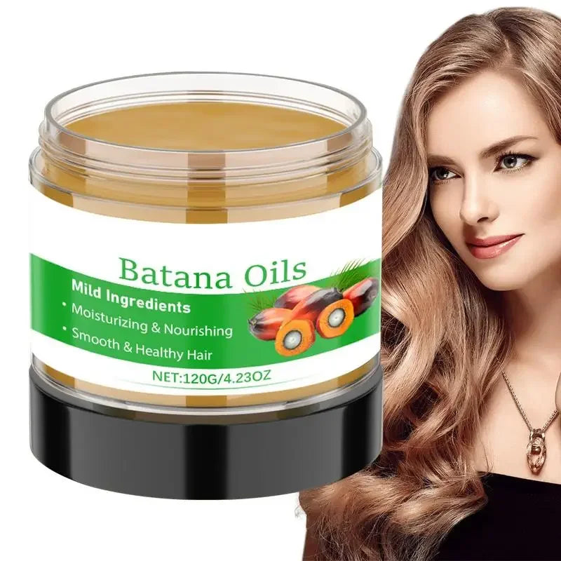 Batan Hair Oil Hair Conditioner Nourishing Moisturizing Repairing Strengthens Roots Smoothing Conditioner Hair Care 120g Qme