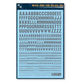 Number Letter Water Decal Stickers Non-toxic Clear Print No Residue Qme A1