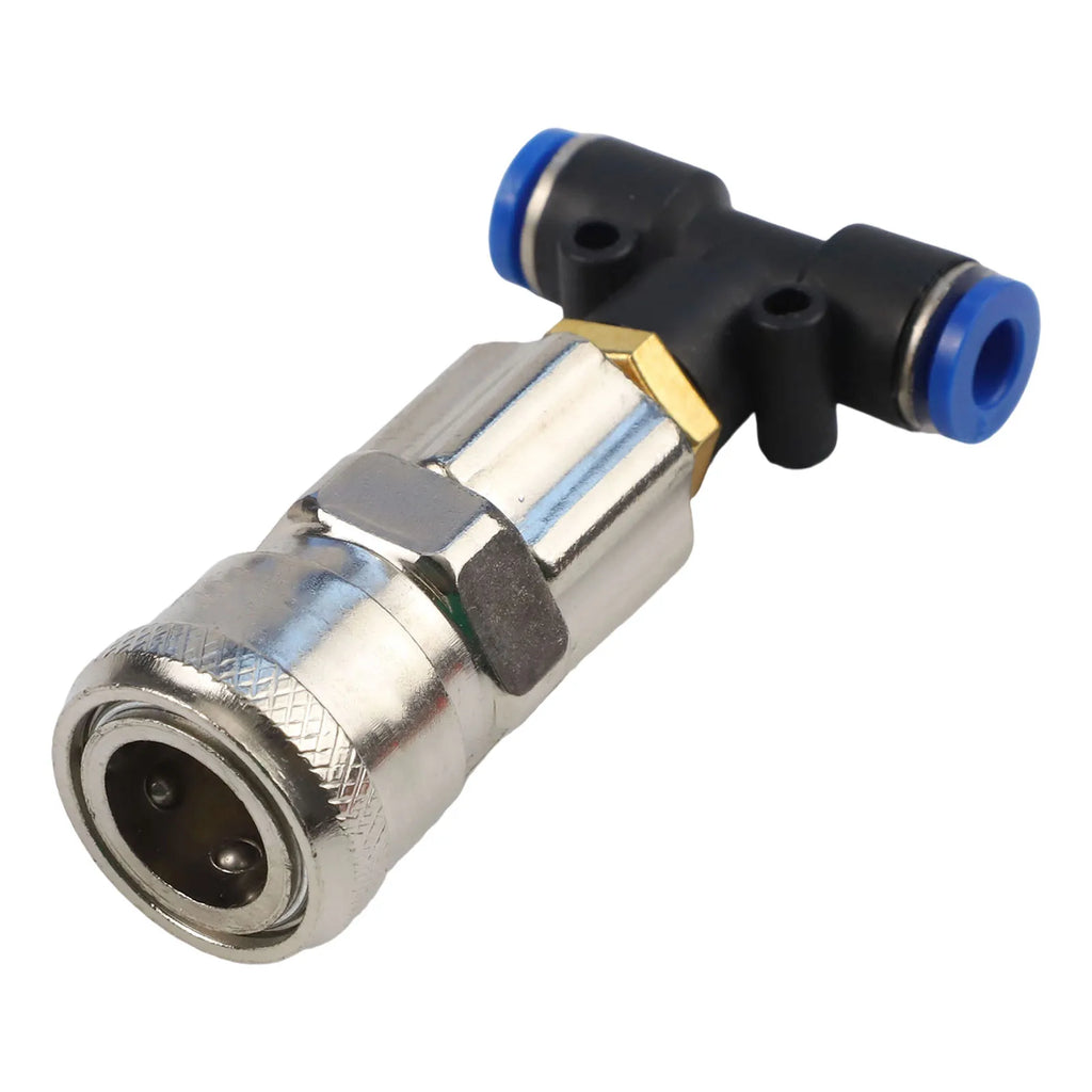 1 PC Three-way Straight Through Joint Pneumatic Tank Connector Pneumatic Fitting For Trucks And Trailers Pneumatic Qme