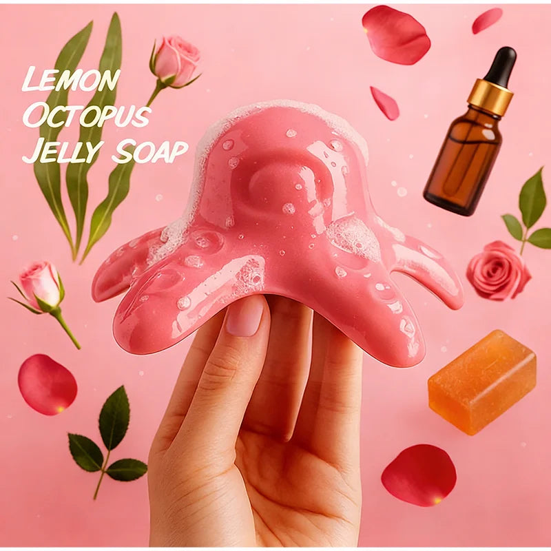 Mild Nourishing Handmade Jelly Soap Floral Fruity Scented Shower Gel Qme