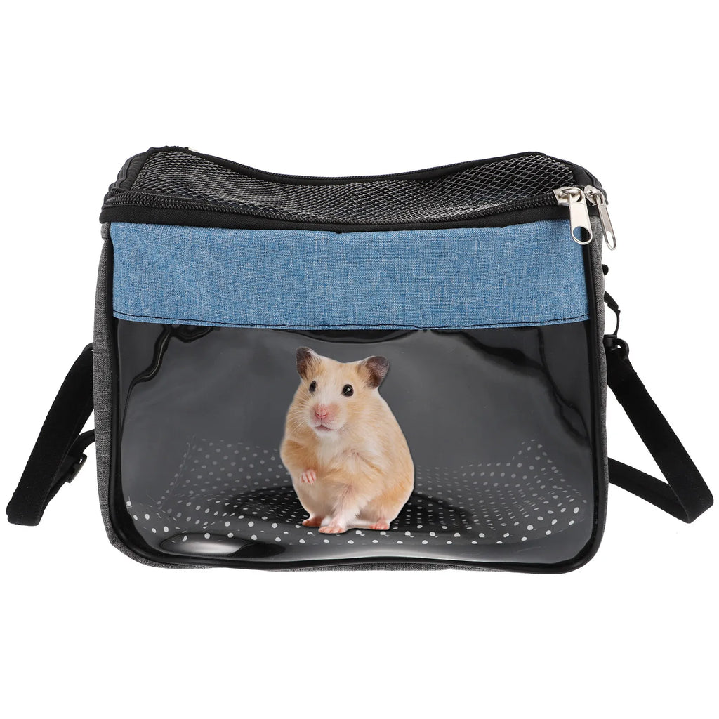 1Pcs Compact Lightweight Small Pet Carrier Bag Hedgehog Hamster Chinchilla Rabbit Squirrel Outdoor Adventure Sling Bag with Qme