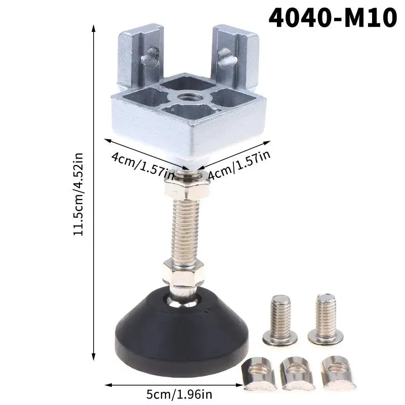 1 PCS Aluminum Profile Universal Caster Foot Cup Fixing Seat 2020/3030/4040 Machine Foot Connector Hardware Accessory DIY Qme A6