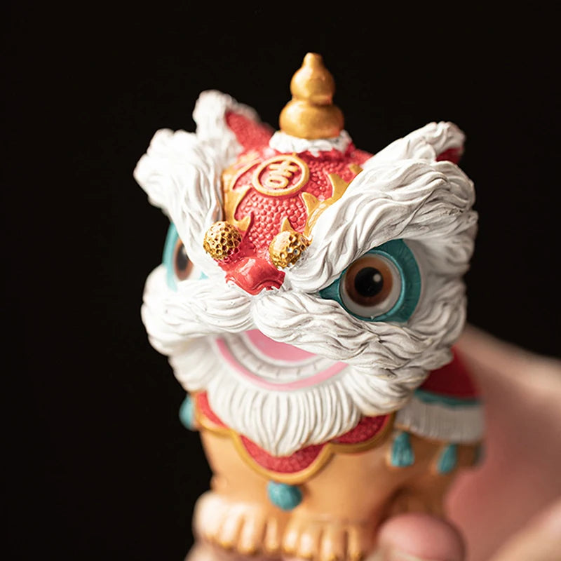 Lucky Doll Color-changing Tea Pet Lion Dance Auspicious Table Qme
