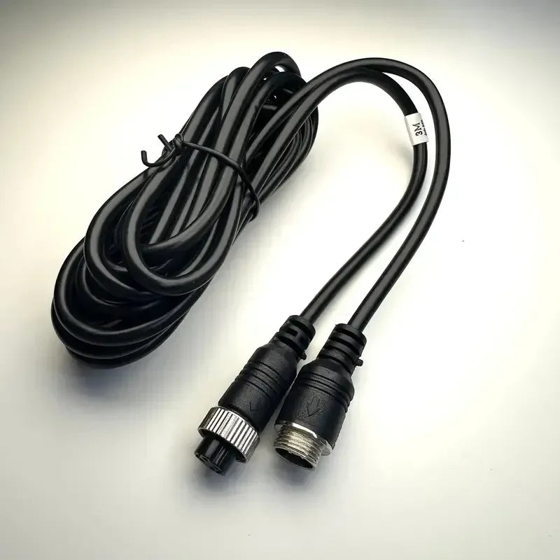 3pcs 4 Pin Aviation Extension Video Cable 3M 5M 10M 15M 20M 30M for Truck Bus Monitor Camera Connection wire Qme