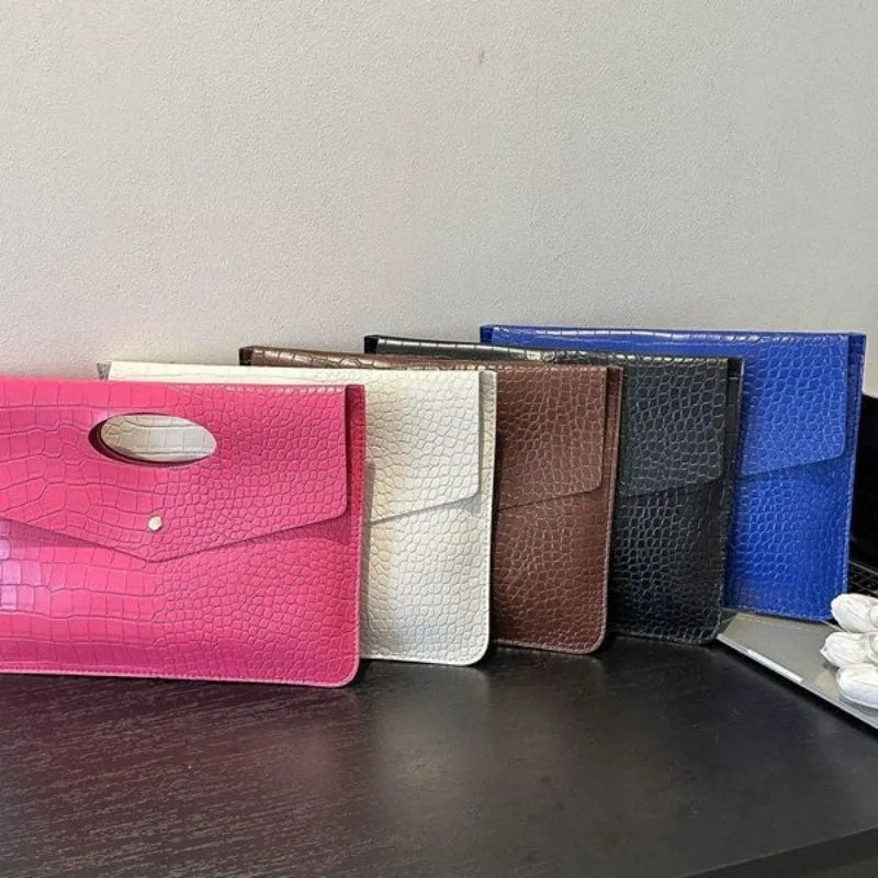 Casual Trendy Handbag, Modern Minimalist Crocodile-Pattern Handbag，Suitable the Office, Casual Occasions, Outings, and Shopping Qme