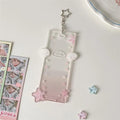 Cute Star Four-compartment Photocard Holder Acrylic Card Idol Photo Qme Pink