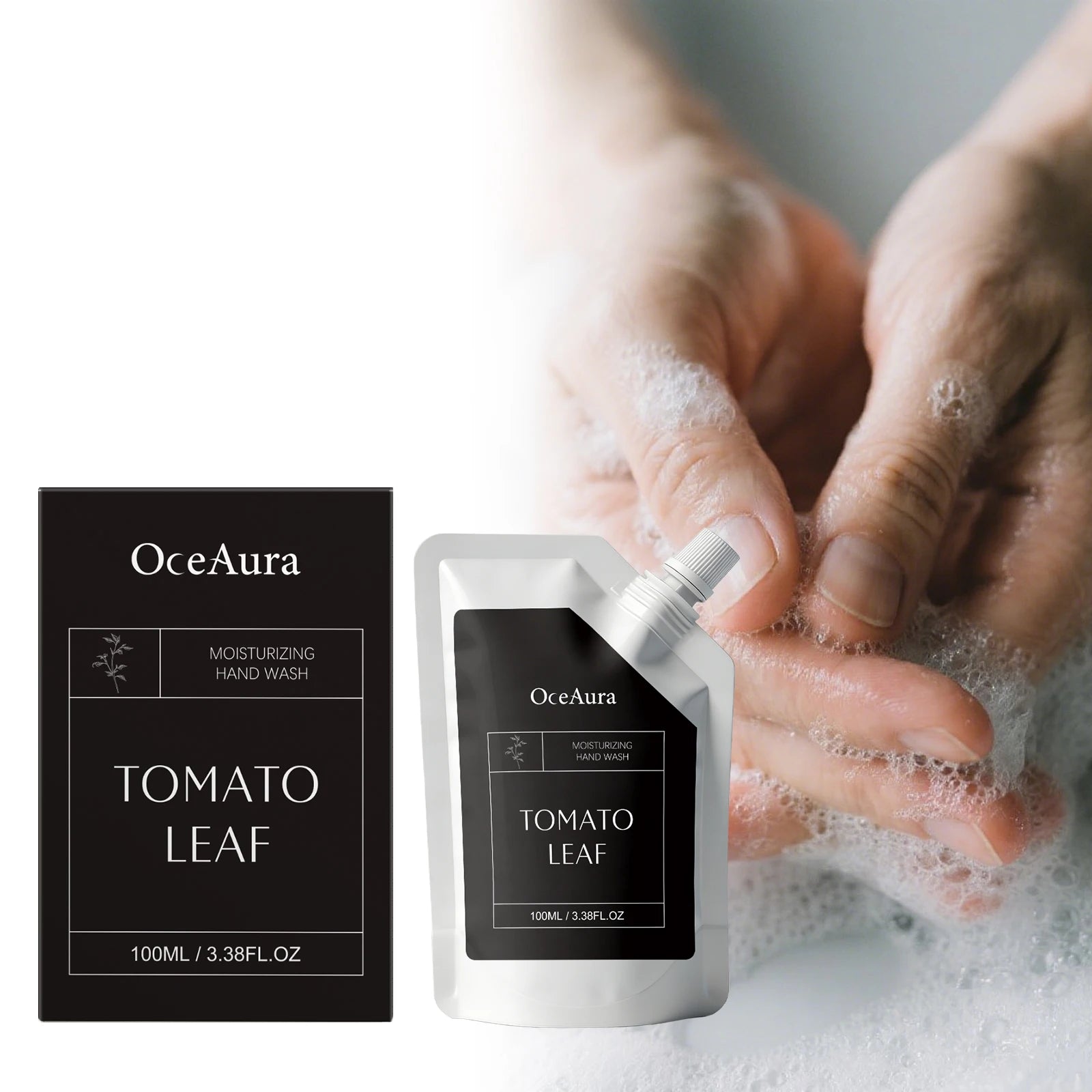 Moisturizing Hand Wash with Tomato Extract Gentle Daily Hand Soap for Clean Soft Hands Hydrating Hand Cleanser for Home Kitchen Qme