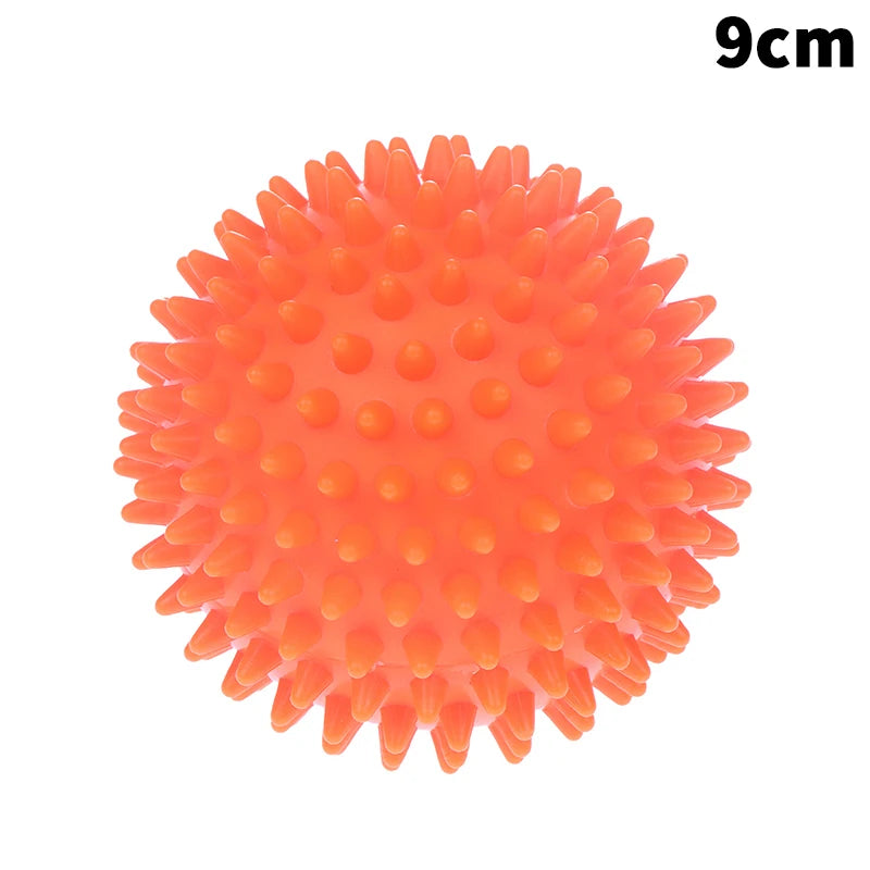 Massage Spiky Ball Yoga Training Muscle Discomfort Stress Massager Qme 9cm Orange