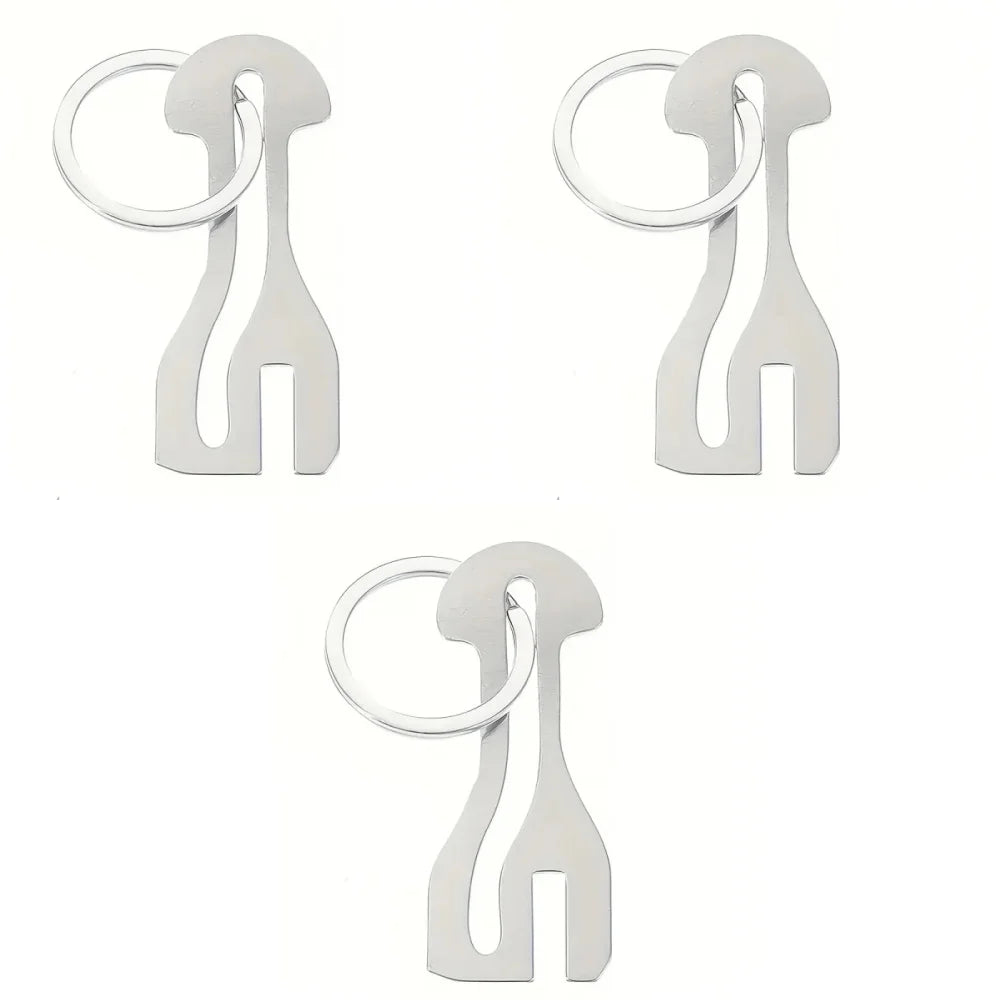 10pcs Stainless Steel Shopping Cart Token Key Tag Reusable for Supermarket Trolley Token Keychain Release Key Coin Keyring Qme 3PCS