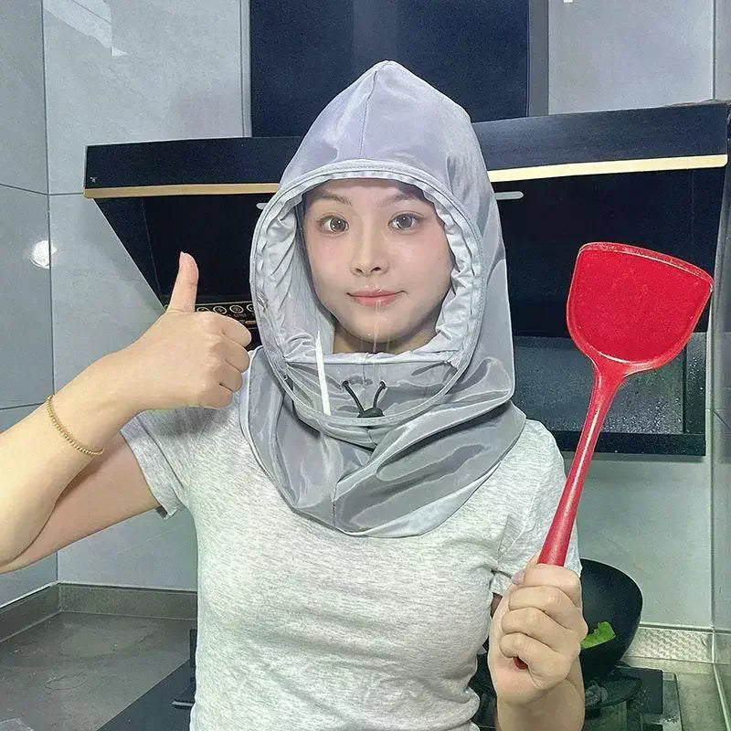 Women Kitchen Hat Cooking Cap Oil Splash Shield Face Cover Reusable Protective Headwear Cooking Spray Dust Mask Farm Bee Keeper Qme