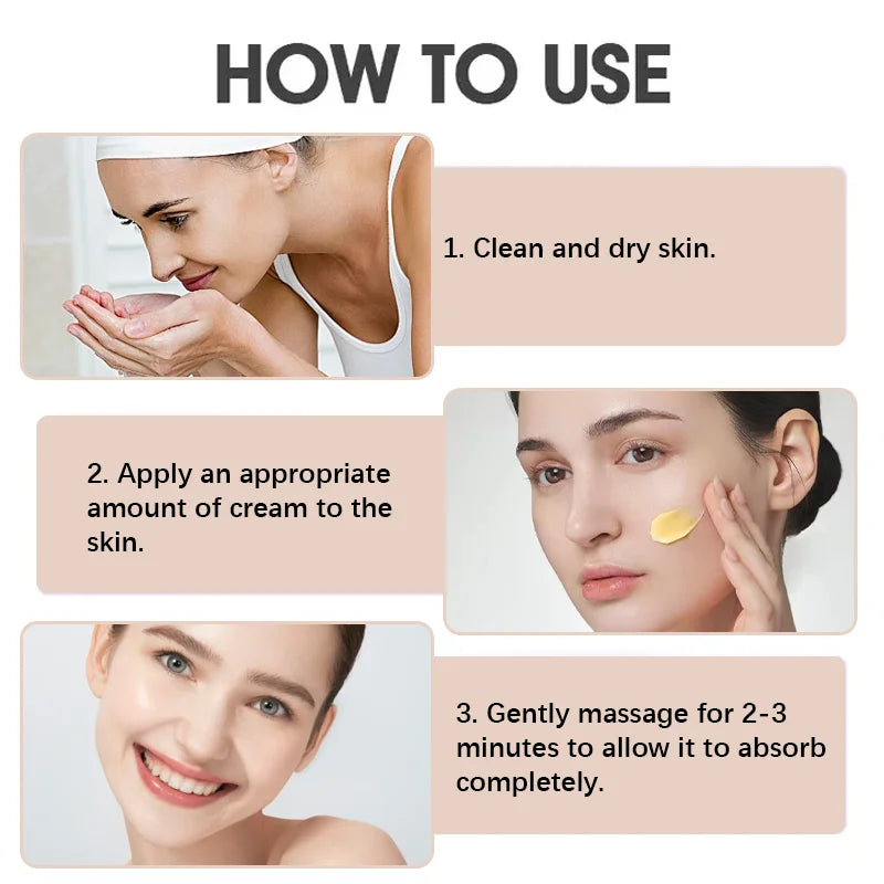 Bee Venom Instant Facial Lifting Cream Tightens and Lifts Sagging Skin, Smoothing the Skin | Alcohol-Free, Contains Hyaluronic Acid, Suitable for All Skin Types Qme