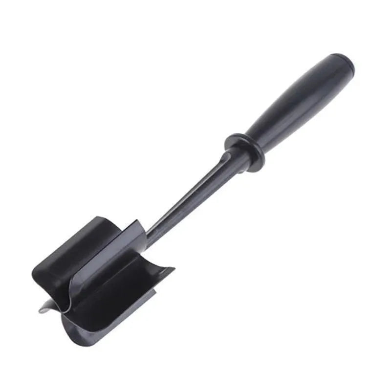 1pc Handheld Meat Chopper High-quality Heat-resistant Masher Mix Grind and Mash Minced Meat Kitchen Meat Cutter Qme black