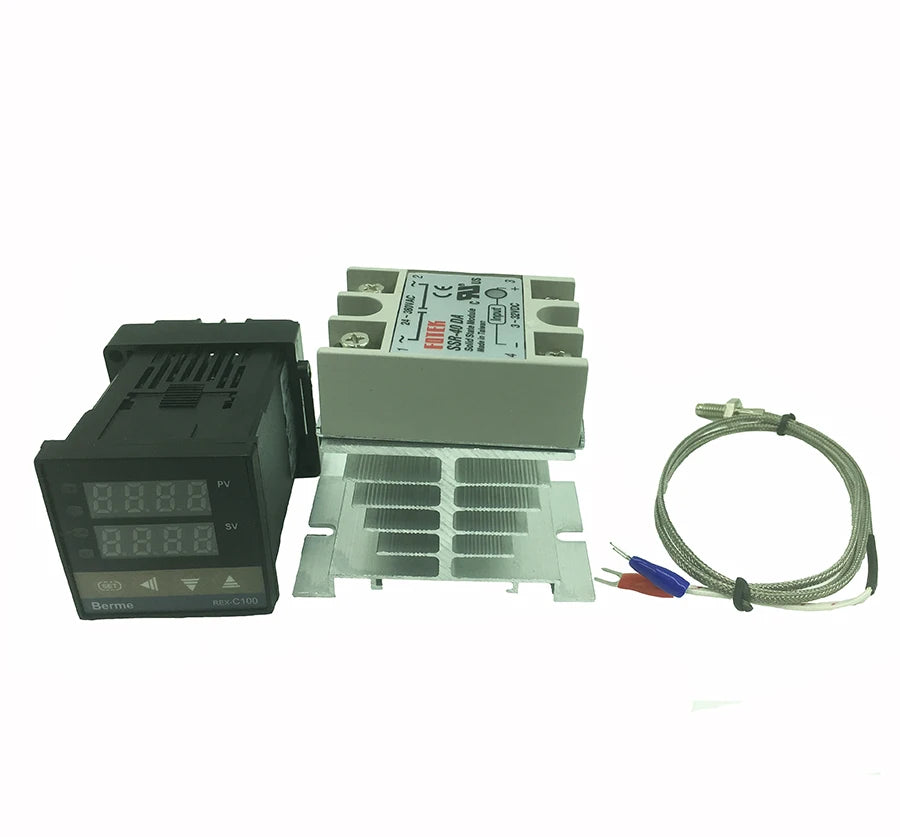 REX-C100 Digital Thermostat Temperature Controller SSR Output K Qme