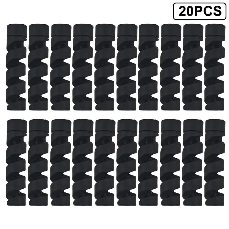 Silicone Spiral Cable Winder Durable USB Wire Protection Cord Saver Qme A1
