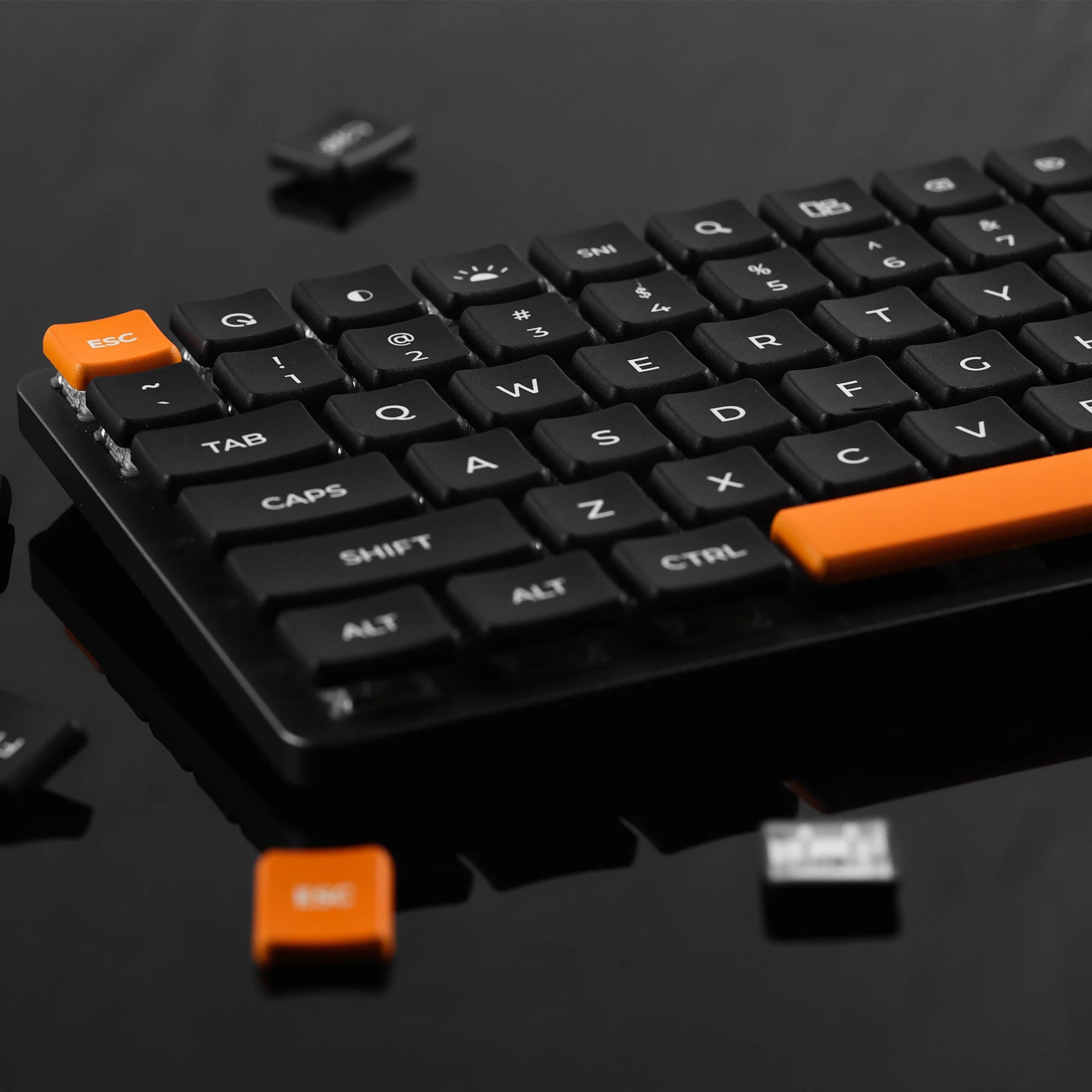 CHOSFOX Low Profile PBT Choc Keycaps for Kailh 1350 Low Profile Switch Mechanical Keyboard Ultra Thin Keycaps Qme