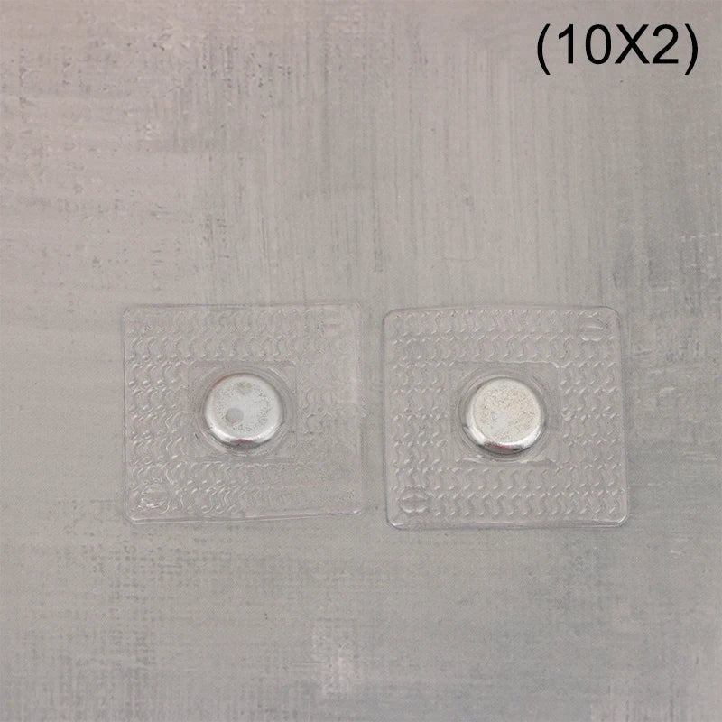 5Pairs PVC Invisible Metal Strong Magnetic Snaps Button Invisible Sew Magnetic Magnet Fastener For Handbag Clothing Qme 10x2