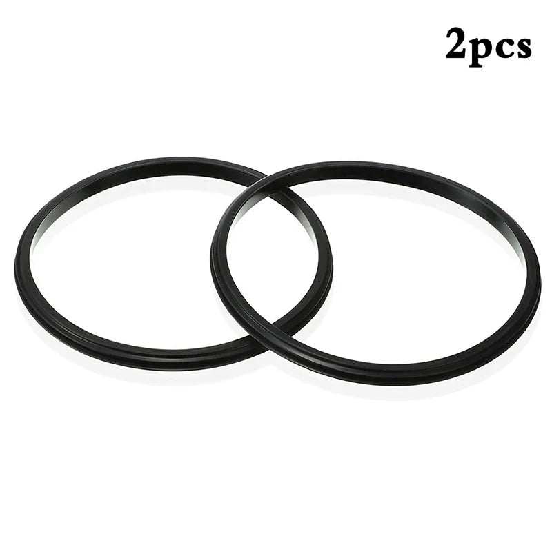 2pcs Travel Mug Tumbler Lid Gasket Waterproof Great Sealing Effect Cup Leak-proof Gasket Silicone Cup Lid Tool Qme Black