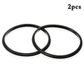 2pcs Travel Mug Tumbler Lid Gasket Waterproof Great Sealing Effect Cup Leak-proof Gasket Silicone Cup Lid Tool Qme Black