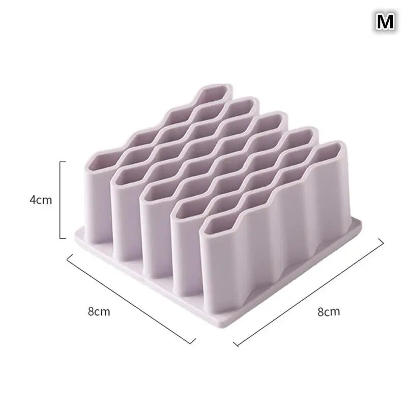 Creative Durable Desktop Brush Holder Pencil Paint Brushes Silicone Qme Medium Purple